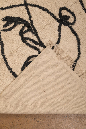 Seconds Face Design Recycled Cotton Rug