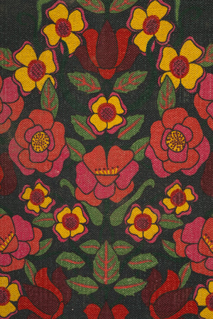 Seconds Geraldine Dark Green Rose Bouquet Rug