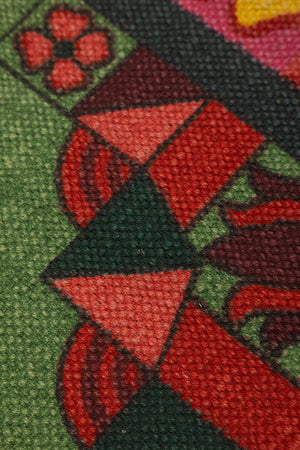 Seconds Geraldine Dark Green Rose Bouquet Rug