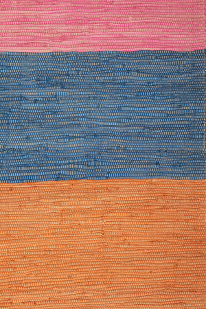 Seconds Bright Block Stripe Recycled Runner Rug