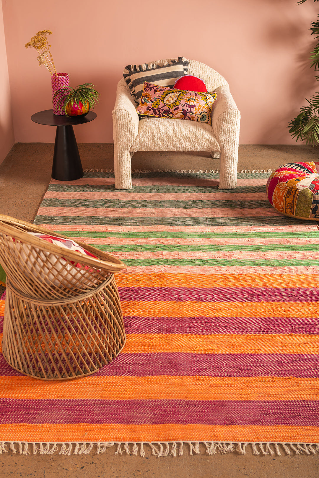Multi Coloured Rag Multi-Coloured Rag Rug | Various Sizes Available – Daisy Snow