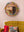 Abstract Round Carved Wooden Mirror