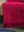 Red & Pink Recycled Cotton Striped Throw