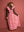 Jacqueline Pink Hand Block Printed Cotton Long Dress