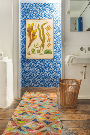 Gold & Rainbow Diamond Rug
