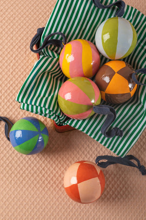 Apricot & Bubblegum Candycane Bauble