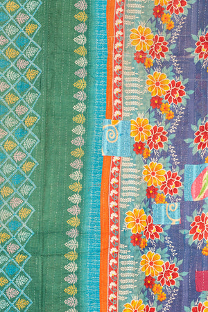 Vintage Kantha Throw - 1582