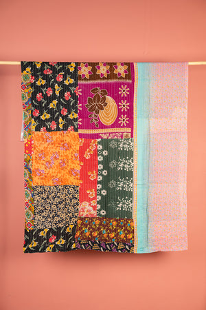 Vintage Kantha Throw - 1583