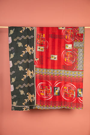 Vintage Kantha Throw - 1592