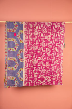 Vintage Kantha Throw - 1593