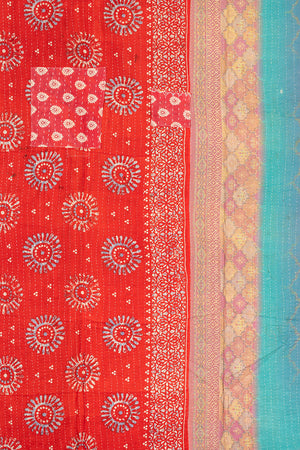Vintage Kantha Throw - 1595