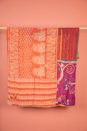 Vintage Kantha Throw - 1602