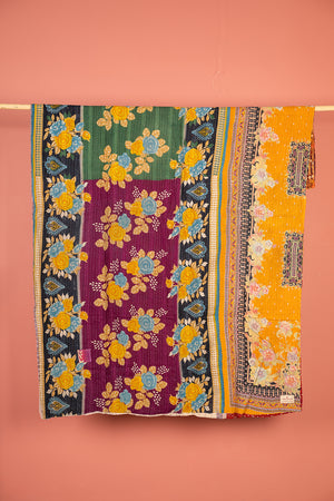 Vintage Kantha Throw - 1642