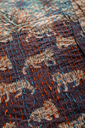 Lola Patchwork Kantha Bed Throw