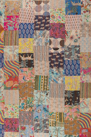 Lola Patchwork Kantha Bed Throw