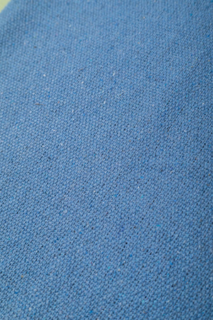 Pale Blue Recycled Cotton Block Colour Throw