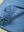 Pale Blue Recycled Cotton Block Colour Throw