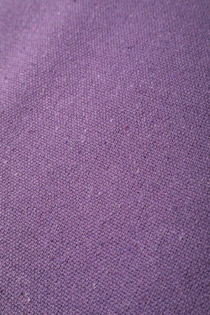 Lilac Recycled Cotton Block Colour Throw