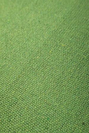 Green Recycled Cotton Block Colour Throw