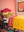 Yellow Recycled Cotton Block Colour Throw