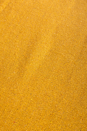 Yellow Recycled Cotton Block Colour Throw