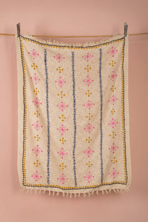 Rosaline Embroidered Throw