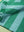 Dark Green & Turquoise Midi Stripe Recycled Cotton Throw