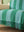Dark Green & Turquoise Midi Stripe Recycled Cotton Throw