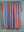 Pale Blue & Orange Midi Stripe Recycled Cotton Throw