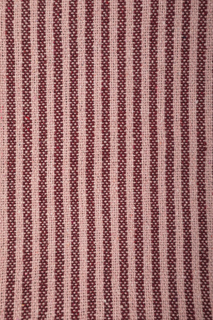Plum & Dusty Rose Recycled Cotton Striped Throw