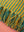 Yellow & Green Recycled Cotton Striped Throw