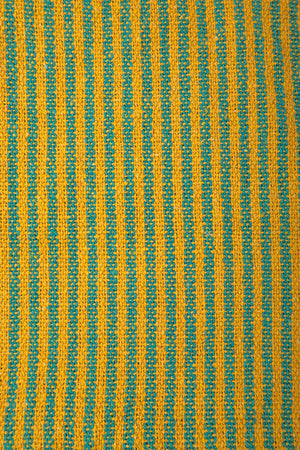 Yellow & Green Recycled Cotton Striped Throw
