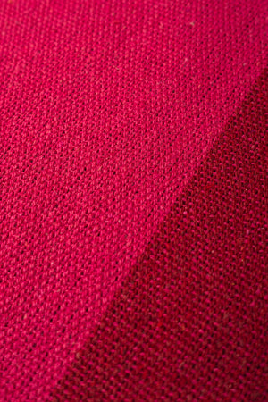 Red & Pink Recycled Cotton Wide Stripe Throw