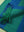 Blue & Green Recycled Cotton Wide Stripe Throw