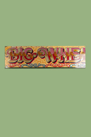 Big Wheel' Metal Fairground Sign (2 parts)