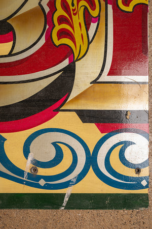 Big Wheel' Metal Fairground Sign (2 parts)