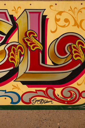 Big Wheel' Metal Fairground Sign (2 parts)