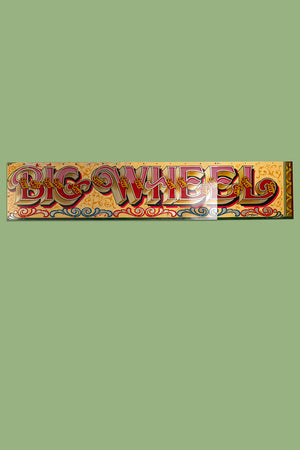 Big Wheel' Metal Fairground Sign (2 parts)