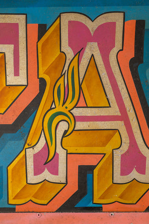 Fairground Attractions' Metal Sign (3 parts)