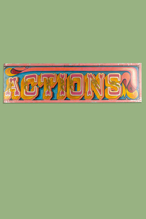 Fairground Attractions' Metal Sign (3 parts)
