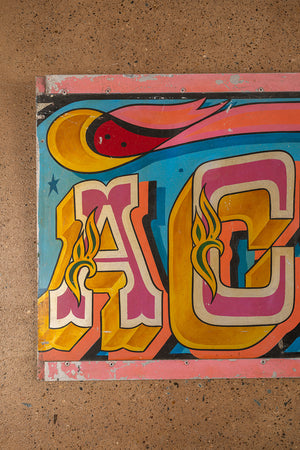 Fairground Attractions' Metal Sign (3 parts)