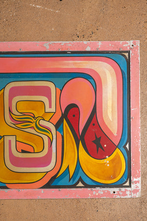 Fairground Attractions' Metal Sign (3 parts)