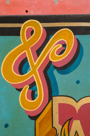 Fairground Attractions' Metal Sign (3 parts)