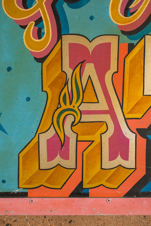 Fairground Attractions' Metal Sign (3 parts)