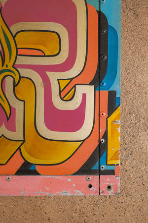 Fairground Attractions' Metal Sign (3 parts)