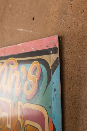 Fairground Attractions' Metal Sign (3 parts)