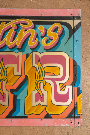 Fairground Attractions' Metal Sign (3 parts)