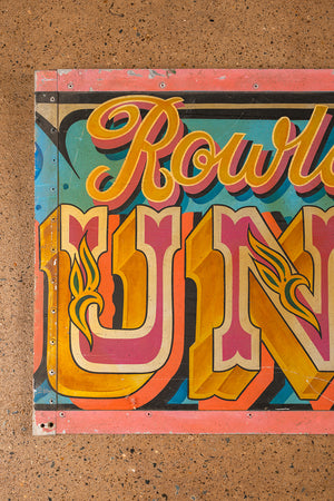 Fairground Attractions' Metal Sign (3 parts)