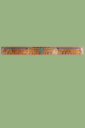 Fairground Attractions' Metal Sign (3 parts)
