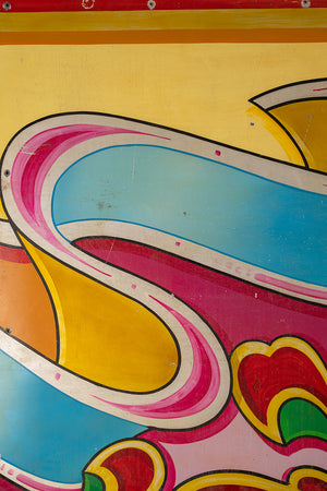 Swirl & Scroll Metal Fairground Sign - Centre (2 parts)